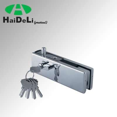 Haideli high quality stainless steel glass door clamp glass door lock