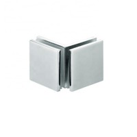 90 degree glass to glass shower clamp in stainless steel/alloy/brass