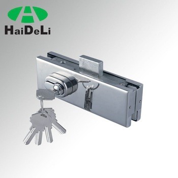 High quality bottom glass door floor lock patch fitting lock