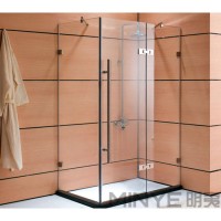 privacy glass frosted door frameless glass toilet doors in China