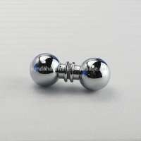 Modern brass shower door handle knob for glass bathroom