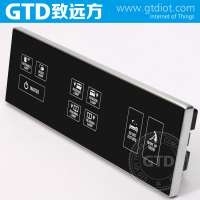 3 in 1 Glass Panel Touch Light Switch for Hotel System